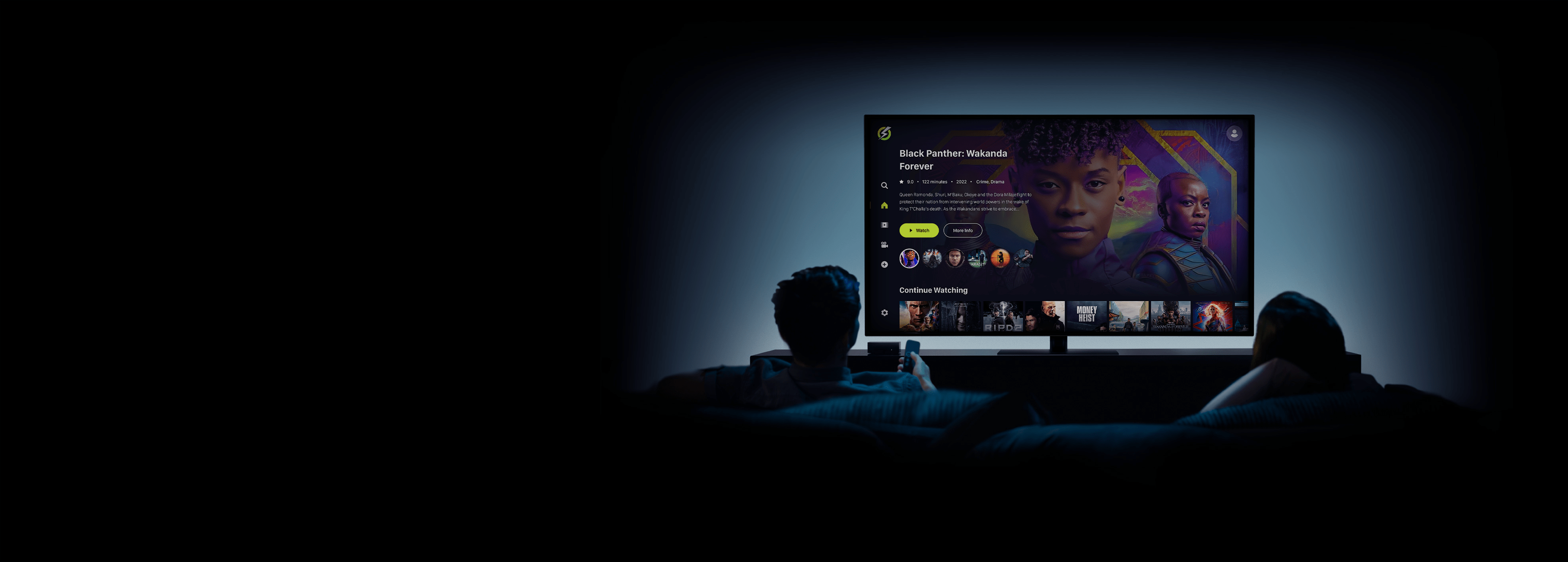 OnStream living room streaming scene